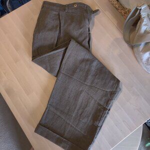 Luciano Barbera Linen Dress pants